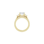 10K/14K/18K Solid Yellow Gold Handmade Engagement Ring, 1CT-3CT Oval Cut Moissanite Solitaire Ring, Diamond Wedding Ring Set for Women/Her, Anniversary/Propose Ring, VVS1