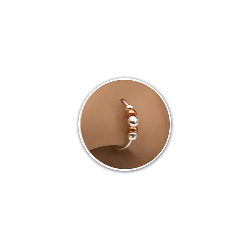 Tiny and Thin Silver Nose Ring - 24 Gauge 7 mm nose piercing hoop - sterling silver nose ring