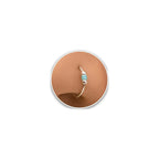 Tiny and Thin Silver Nose Ring - 24 Gauge 7 mm nose piercing hoop - sterling silver nose ring
