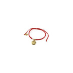 Handwoven Red Thread with Saint Michael Archangel Medal and Cultured Fresh Water Pearl - Catholic Protection Bracelet Adjustable Size for Women