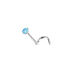 OUFER 925 Sterling Silver Small Nose Rings, 20G Nose Studs, Nostril Nose Piercing Jewelry, Screw Nose Rings For Women Men, Hypoallergenic Nose Rings Studs with Tiny CZ Diamond