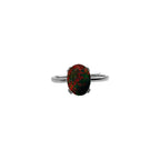 Lover gift ring Vintage Red Bloodstone Engagement Ring- Yellow Gold Signet Ring- Anniversary Gifts For Men- Unisex Ring- Father’s Day Gifts- Flat Gemstone