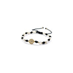 Cultured Freshwater Pearl Bracelet With St Benedict Medal on Adjustable Red String for Women