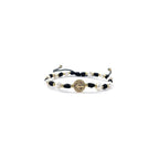 Cultured Freshwater Pearl Bracelet With St Benedict Medal on Adjustable Red String for Women