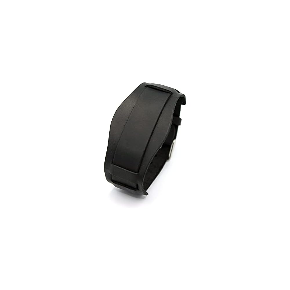 G1041 Model - soft thin handmade leather watch strap with bund pad unstitched 18 mm 16mm lugs retro style design