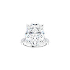 1CT-12CT Oval Moissanite Engagement Ring | Wedding/Bridal Ring Set | Solitaire Halo Style, Solid Sterling Silver Vintage Bridal Rings Gift for Her