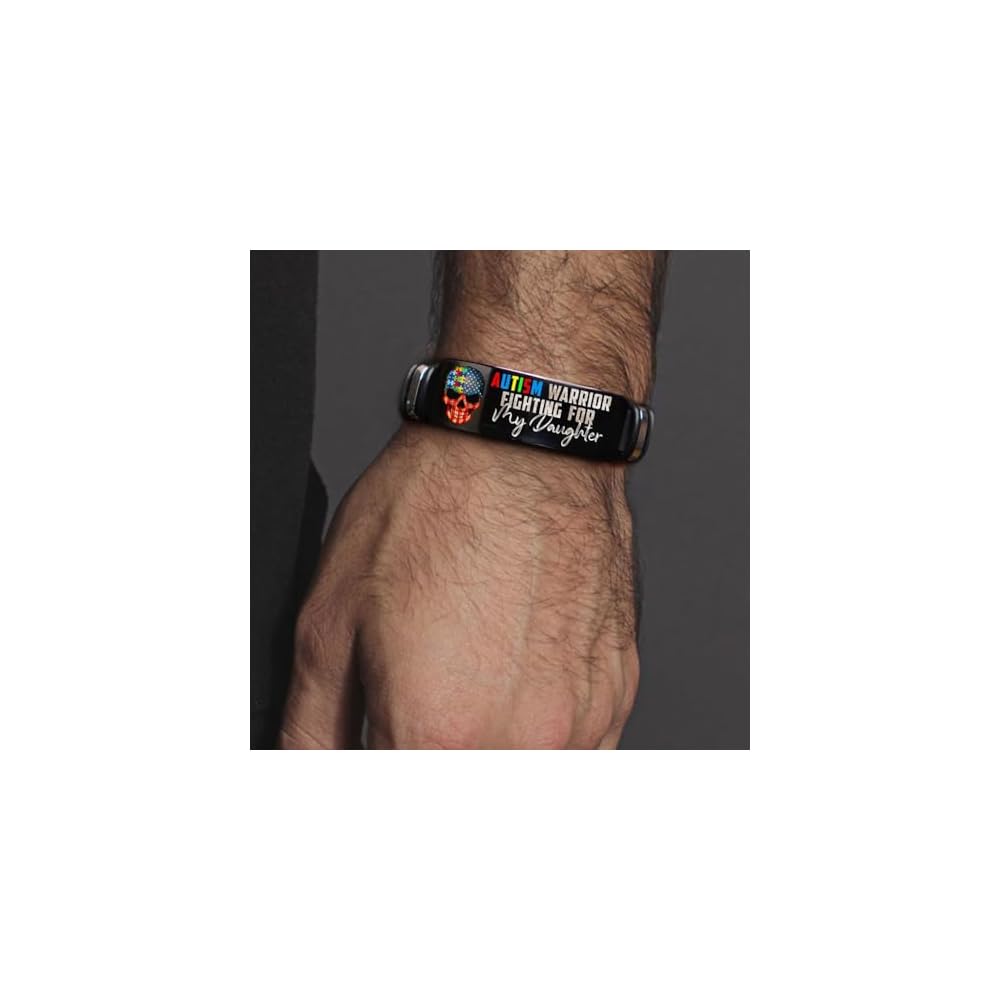 Autism Warrior Fighting for My Son Bracelet, Gift for Autism Dad, Autism Awareness Gift, Father’s Day Gift