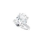 1CT-12CT Oval Moissanite Engagement Ring | Wedding/Bridal Ring Set | Solitaire Halo Style, Solid Sterling Silver Vintage Bridal Rings Gift for Her