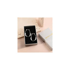 Sterling Silver Hoop Earrings Lightweight Hypoallergenic Spiral Twist Mobius Earrings for Women