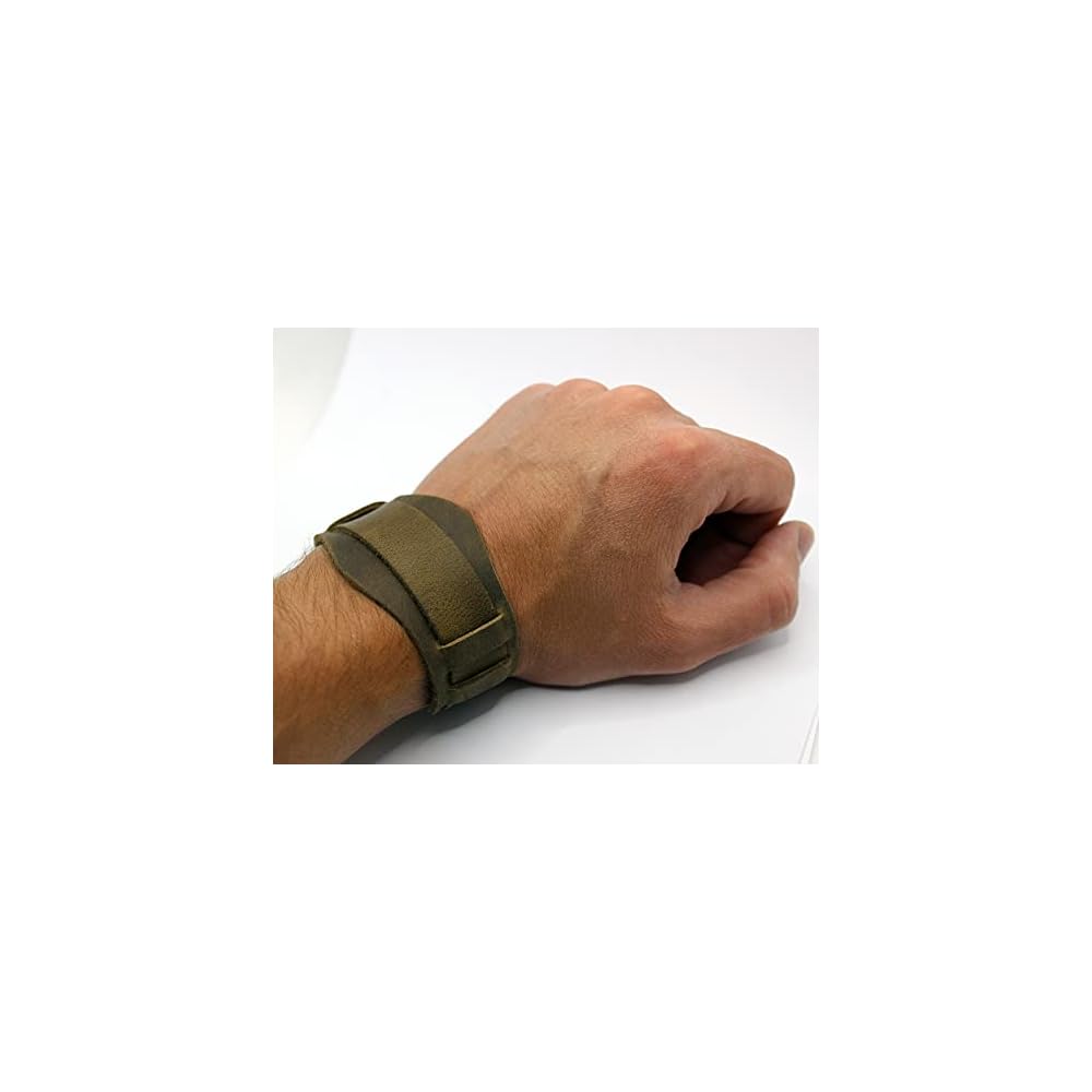 G1041 Model - soft thin handmade leather watch strap with bund pad unstitched 18 mm 16mm lugs retro style design