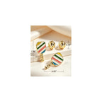 Sports Earrings for Women, 18K Gold Plated Stud Earring Set Jewelry Gifts