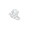 1CT-12CT Oval Moissanite Engagement Ring | Wedding/Bridal Ring Set | Solitaire Halo Style, Solid Sterling Silver Vintage Bridal Rings Gift for Her