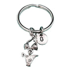 Bathing suit keychain, bathing suit charm, bikini keychain, personalized keychain, initial keychain, initial charm, customized, monogram