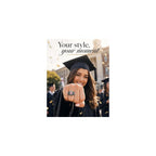PJM Mementos Made in USA Customized Class Rings 925 Sterling Silver Personalized Women's Men's Class Ring 2026 2027 2028 Custom Graduation Ring High School Graduation