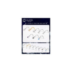 OUFER 925 Sterling Silver Small Nose Rings, 20G Nose Studs, Nostril Nose Piercing Jewelry, Screw Nose Rings For Women Men, Hypoallergenic Nose Rings Studs with Tiny CZ Diamond