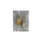 Citrine Crystal Earrings, Citrine Earrings, Dangle Earrings, Birthstone Earrings, Wire wrapped crystal, Crystal Earrings, Pair