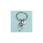 Bathing suit keychain, bathing suit charm, bikini keychain, personalized keychain, initial keychain, initial charm, customized, monogram