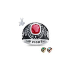 PJM Mementos Made in USA Customized Class Rings 925 Sterling Silver Personalized Women's Men's Class Ring 2026 2027 2028 Custom Graduation Ring High School Graduation