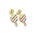 Sports Earrings for Women, 18K Gold Plated Stud Earring Set Jewelry Gifts