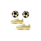 Sports Earrings for Women, 18K Gold Plated Stud Earring Set Jewelry Gifts