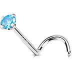 OUFER 925 Sterling Silver Small Nose Rings, 20G Nose Studs, Nostril Nose Piercing Jewelry, Screw Nose Rings For Women Men, Hypoallergenic Nose Rings Studs with Tiny CZ Diamond