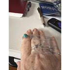 Turquoise Stone Ring 925 Sterling Silver Statement Ring For Women Handmade Gemstone Christmas Jewellery Gift For Her